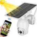 Solar Security Camera Intelligent Solar Energy 4G Alert PTZ Camera 1080P Infrared Night Vision Wireless Camera Smart Security Camera IP66 Waterproof Outdoor Camera for(Southeast Asia frequency band)