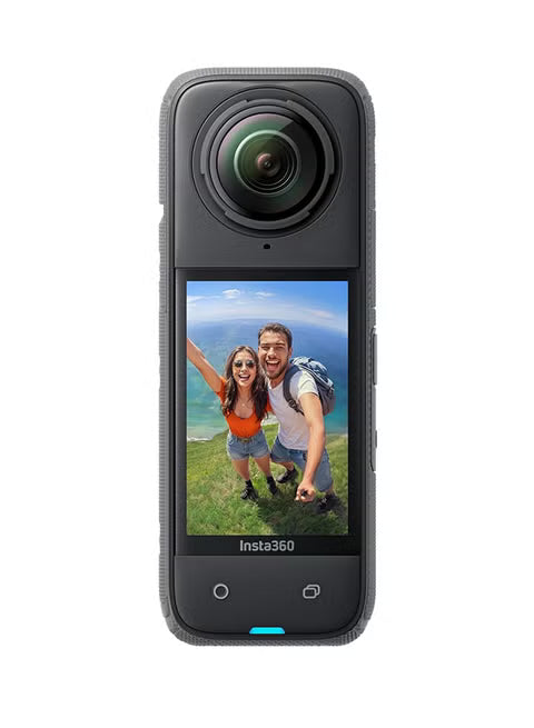 Insta360 X4-8K Waterproof 360 Action Camera, 4K Wide-Angle Video, Invisible Selfie Stick Effect, Removable Lens Guards, 135 Min Battery Life, AI Editing, Stabilization, For Sports, Travel, Outdoor