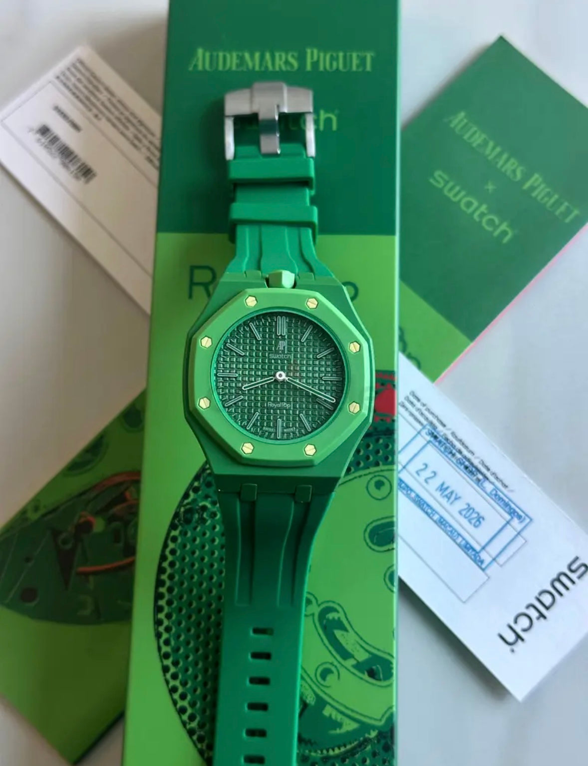 Audemars Piguet (AP) x Swatch Royal Pop Watch With Bracelet/Strap