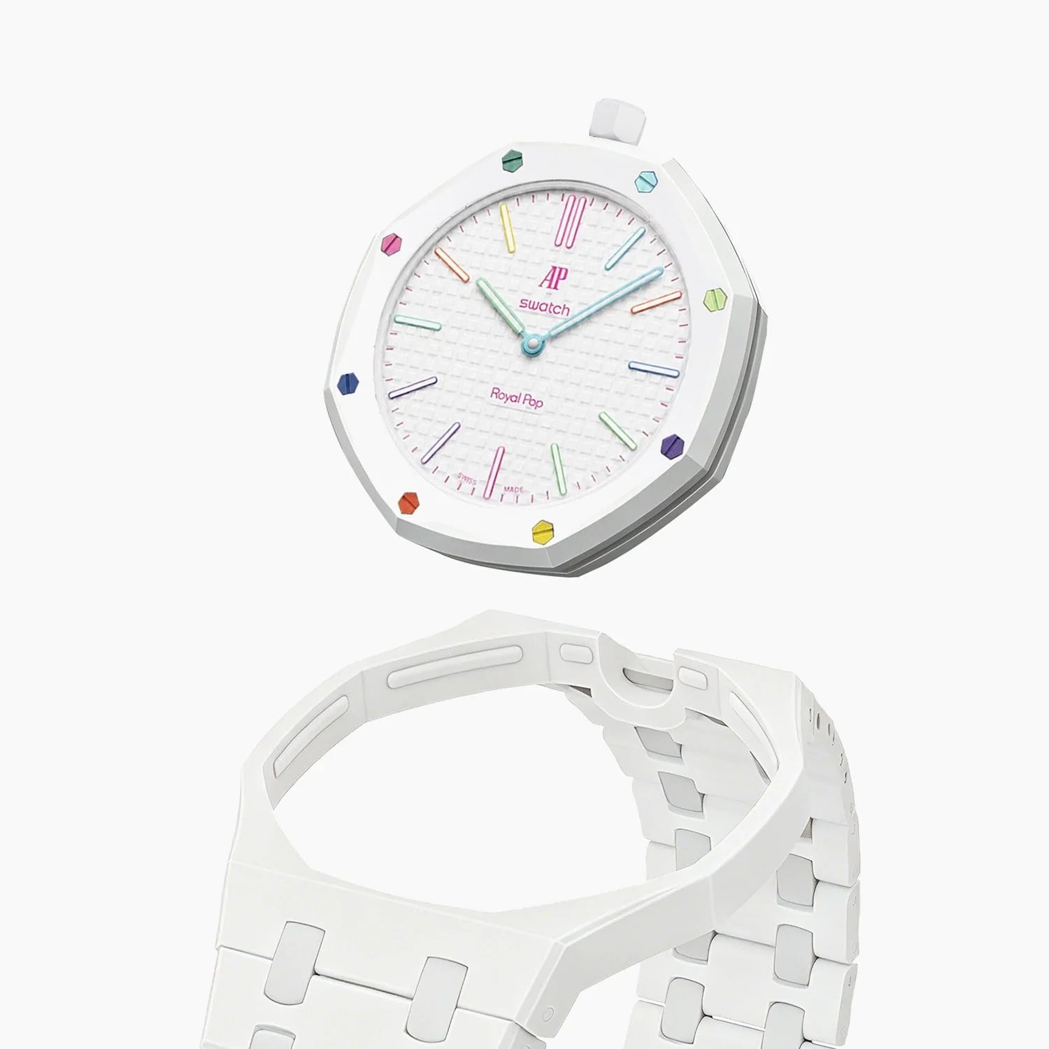 Audemars Piguet (AP) x Swatch Royal Pop Watch With Bracelet/Strap